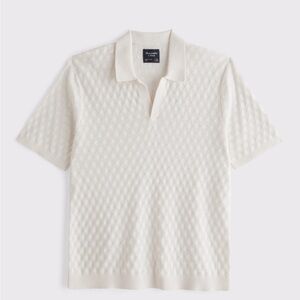 Abercrombie & Fitch Ivory Sweater Polo